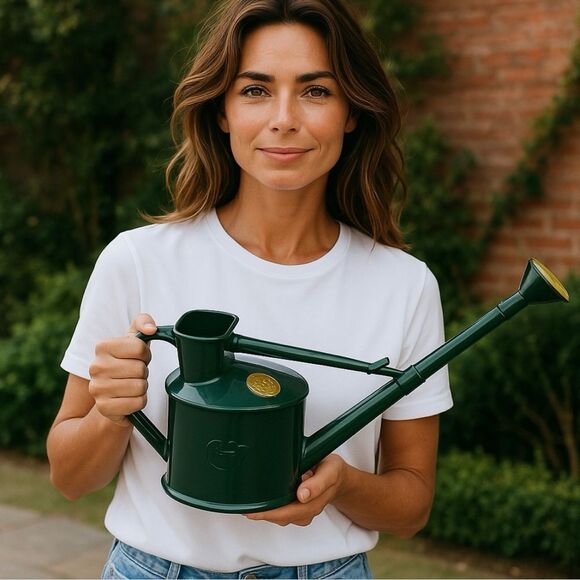 Plastic Watering Can, Mini Water Can for Indoor Plants Sage Green 1 Pint New - Picture 10 of 10